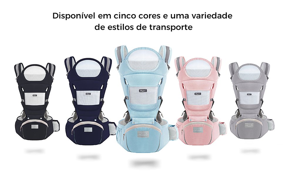 Canguru Qinhu Ergonômico com Apoio na Cintura (Azul Marinho): economia vale o risco em item de segurança do bebê?