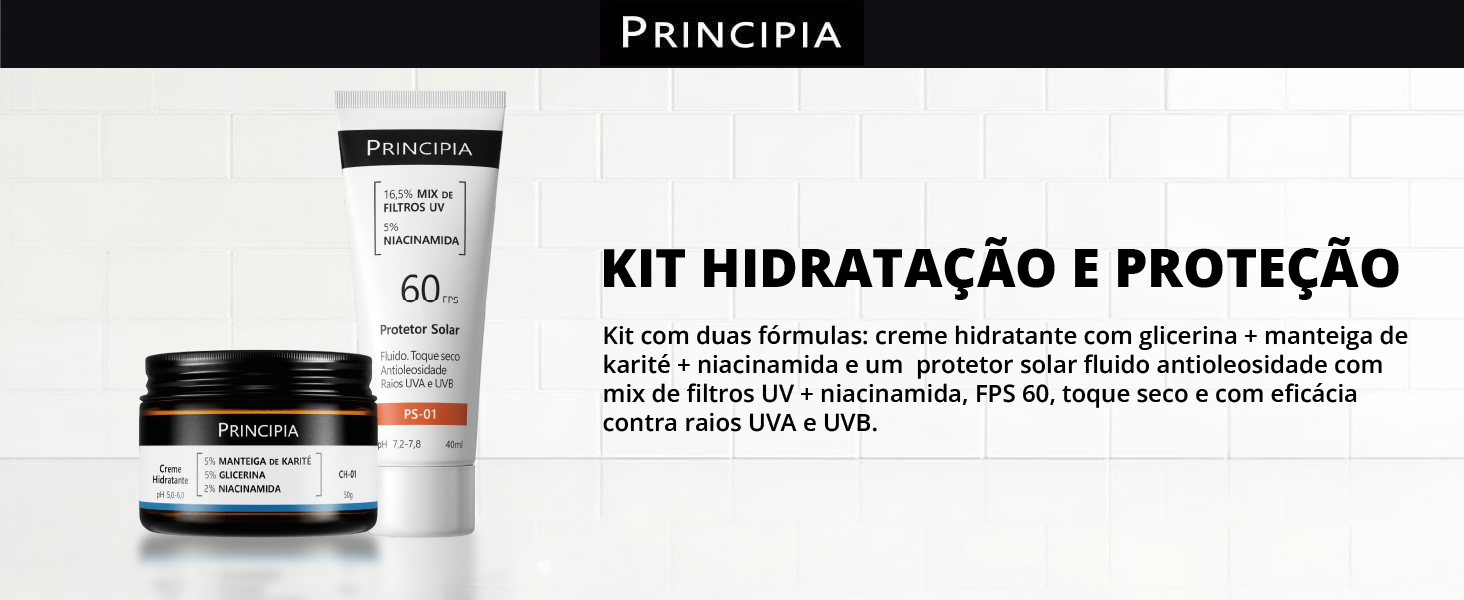 Kit Principia CH-01 + PS-01: hidratação e proteção solar em dupla vale a pena?
