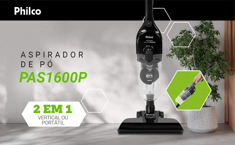 Aspirador de Pó Vertical Philco PAS1600P (1450W): a potência no papel bate com o resultado na prática?